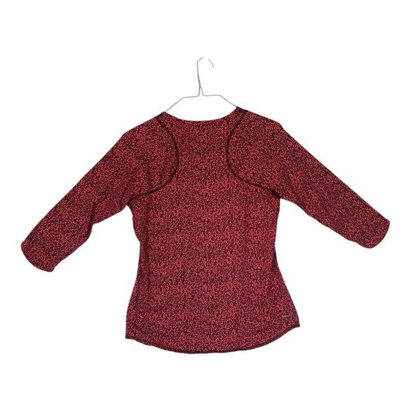 Nike Womens large printed base layer 3/4 length sleeves pink purple warm gear we - Picture 12 of 12